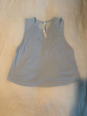 Lululemon Light Blue Sleeveless Women's Performance Tank Top